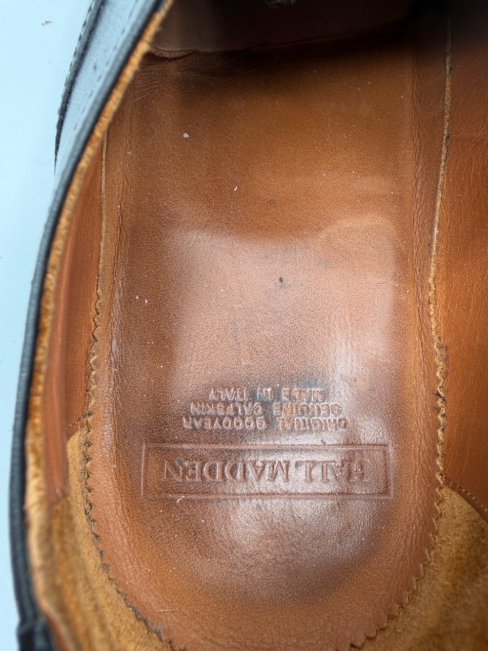 Hall Madden The Timeless Black Cap-Toe Oxford Dress Shoes Size 45.5(12.5 US) - Picture 6 of 12